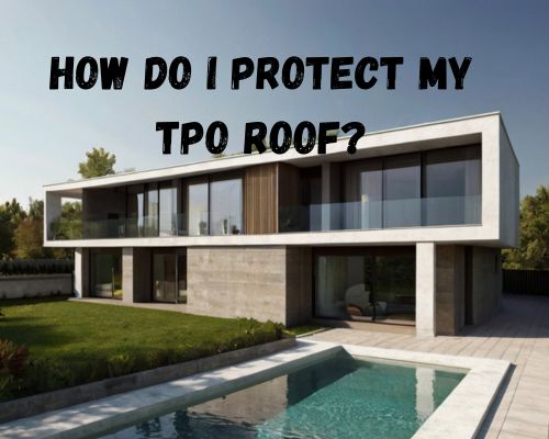 a beautiful house with TPO roofing