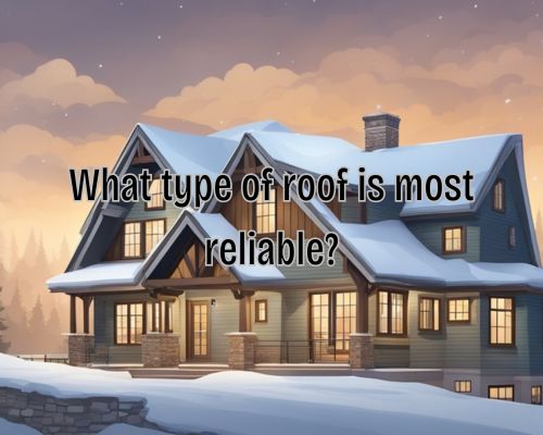 A sturdy, sloped roof with durable shingles withstands harsh weather
