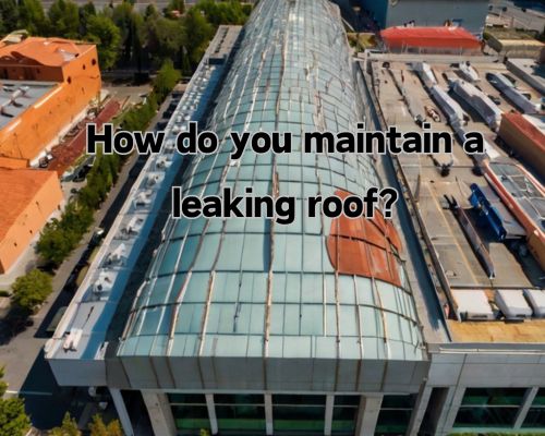 a commercial roofing under maintenance