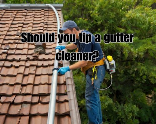 a hardworking gutter cleaner