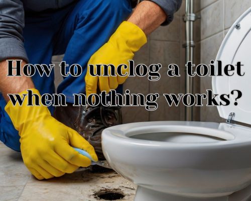 a plumber fixing toilet problems