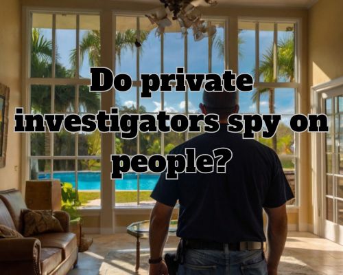 a private investigator waiting for a client in a home in Florida