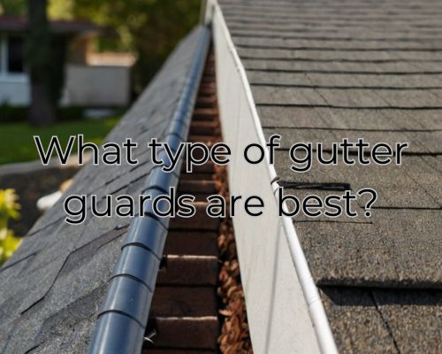 best gutter guard installed