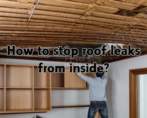 a severe leak inside a house