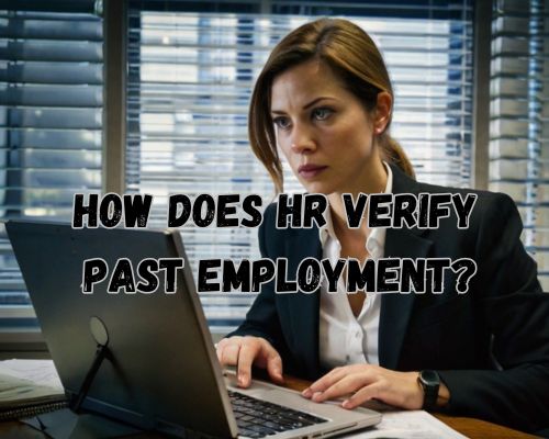 an hr doing background checking of an employee