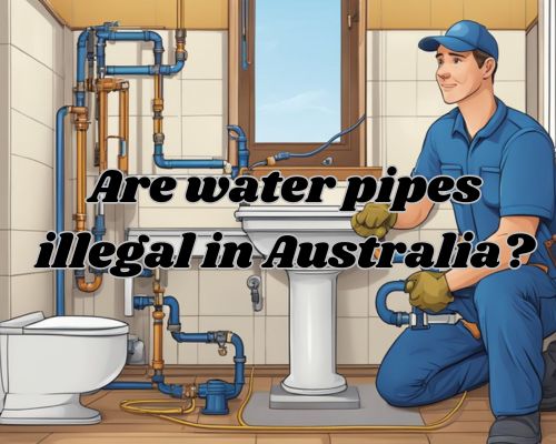 A plumber installing water pipes in an Australian home