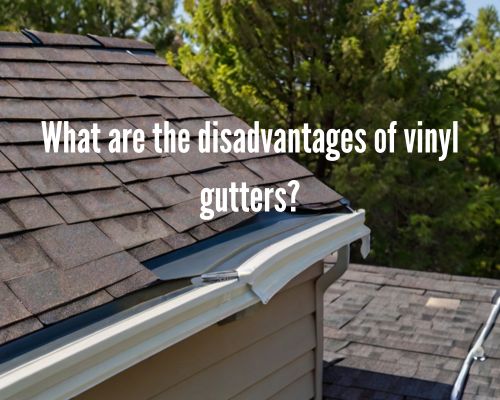 a vinyl gutter with some defects