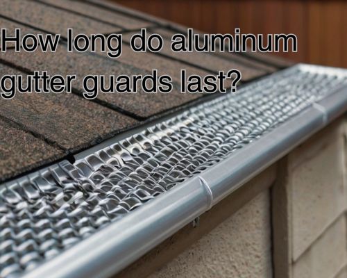an aluminum gutter guard
