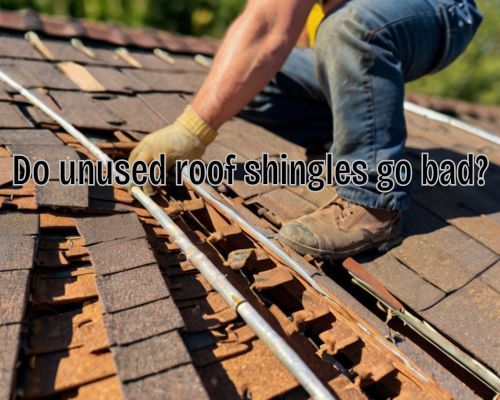 a roof shingle securely installed in a home