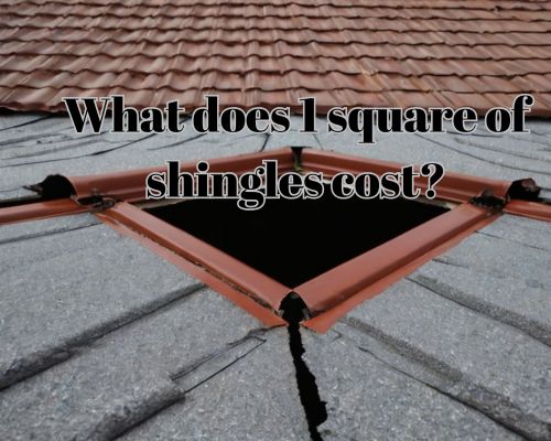 a roof with different kind of shingle