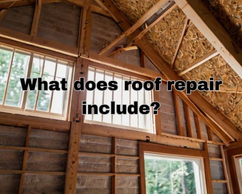 roof repair including interior works