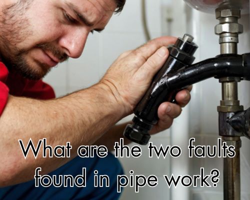 pipe work made by a worker