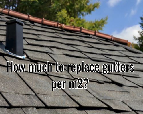 Gutter system installed under shingles.