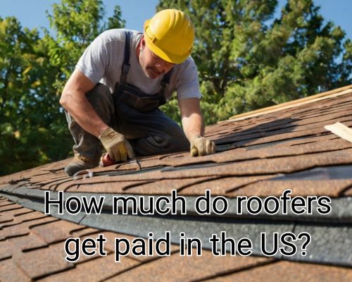 Roofer carefully installs roof shingles.