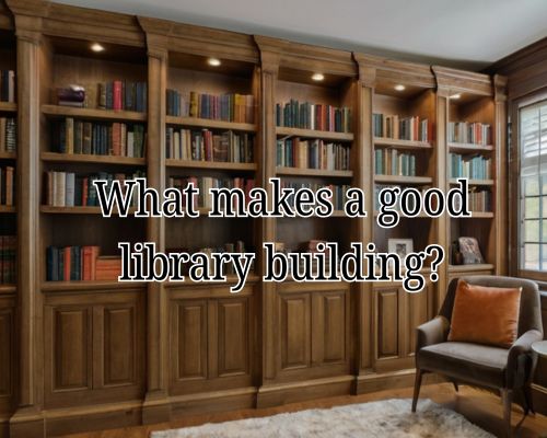 a built library in home