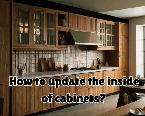 a cabinet updated on the insides