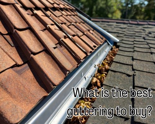 an aluminum gutter