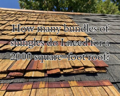 roof shingles in bundles